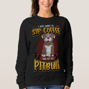 Camiseta Eu Só Quero Fazer Café E Pet My Pitbull Men
