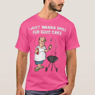 Camiseta Eu Só Quero Gritar Por Deuses Que Façam Um CHURRAS