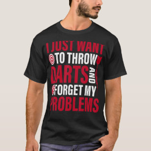 Camiseta Eu Só Quero Jogar Dardo Dart Jogando Jogador