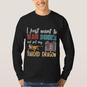 Camiseta Eu Só Quero Ler Livros Para Pôr Meu Dragão De Mang