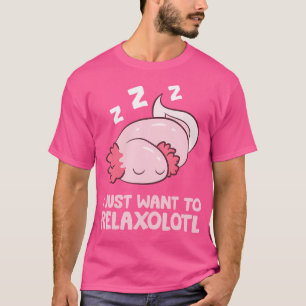 Camiseta Eu Só Quero Relaxolotar A Salamandra Mexicana Axol