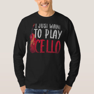 Camiseta Eu Só Quero Tocar Cello Orchestra Music Cellist