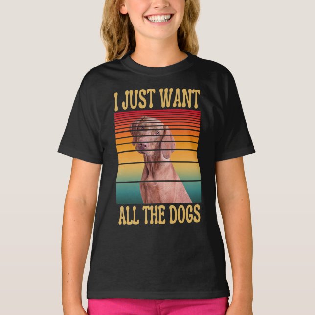 Camiseta EU SÓ QUERO TODOS OS CÃES (Frente)