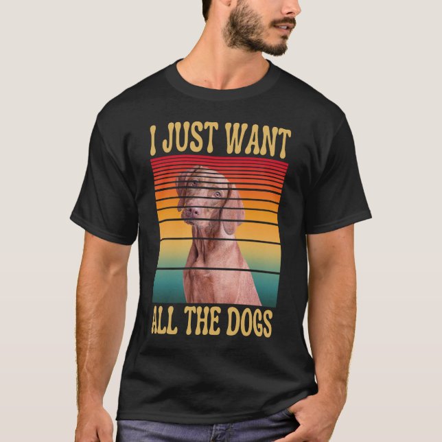 CAMISETA EU SÓ QUERO TODOS OS CÃES (Frente)