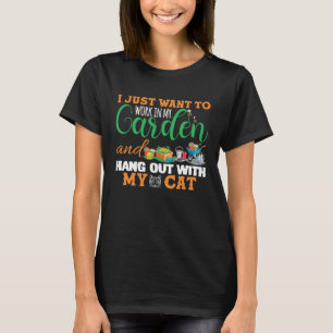 Camiseta Eu Só Quero Trabalhar No Jardim E Sair Com