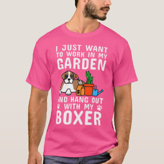 Camiseta Eu Só Quero Trabalhar No Meu Cachorro De Jardim