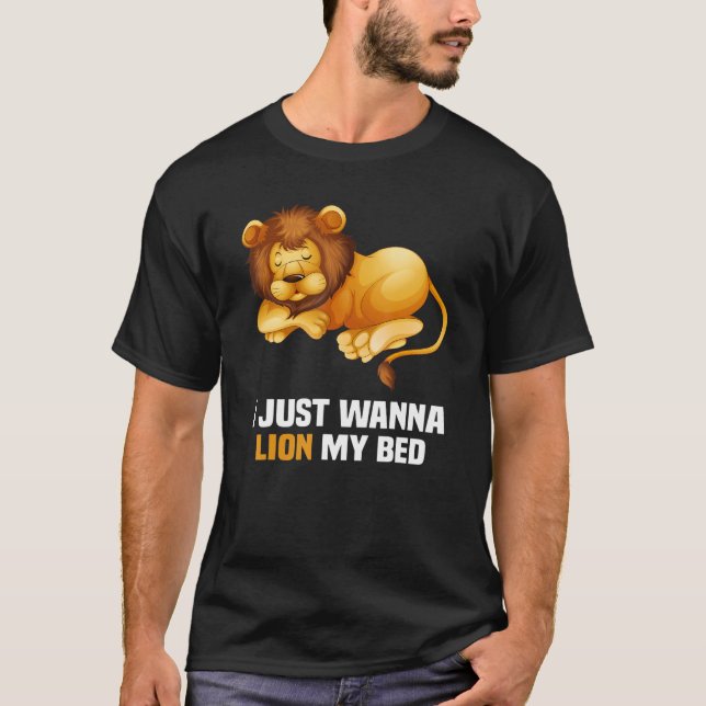 Camiseta Eu só quero um leão na minha cama (Frente)