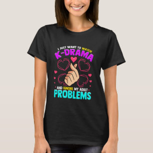 Camiseta Eu Só Quero Ver K-Drama E Ignorar Meu Adulto P