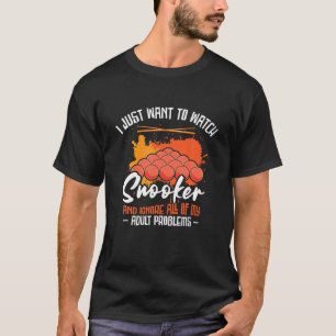 Camiseta Eu Só Quero Ver Snooker Piscina Billiard Snooker