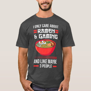 Camiseta Eu Só Ramen E Jogos E Gosto De Jogador 320