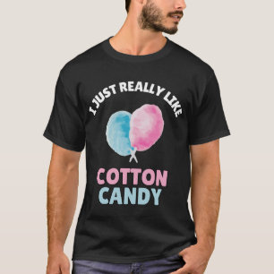Camiseta Eu Só Realmente Gosto de Algodão Doce
