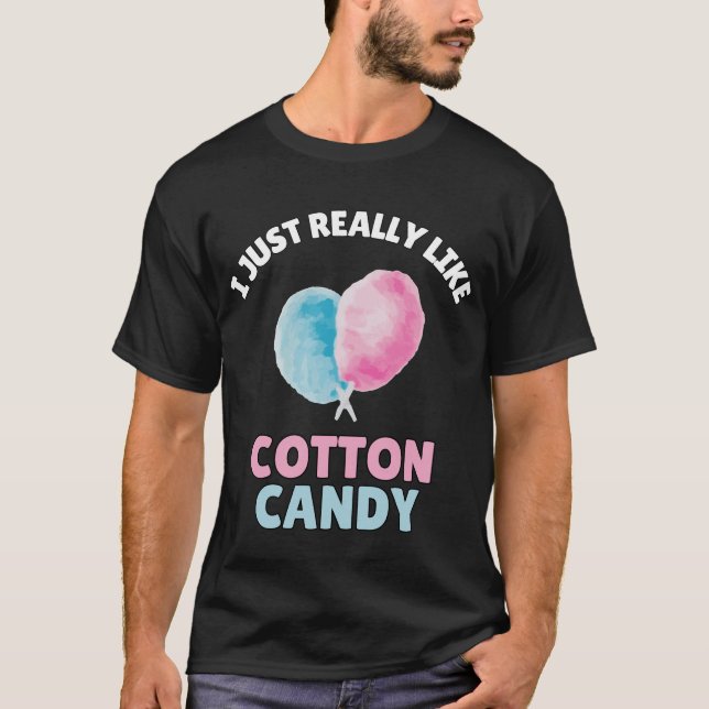 Camiseta Eu Só Realmente Gosto de Algodão Doce (Frente)