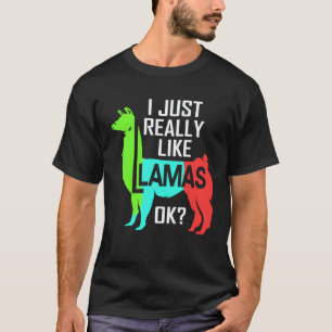 Camiseta Eu Só Realmente Gosto de Lhamas Llama
