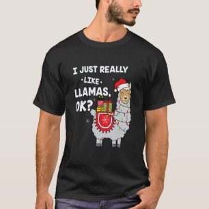 Camiseta Eu Só Realmente Gosto de Lhamas Ok