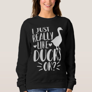 Camiseta Eu Só Realmente Gosto de Patos Ok - Homens Amantes