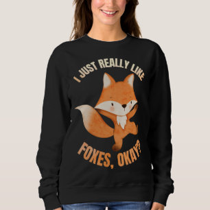 Camiseta Eu Só Realmente Gosto de Raposas Okay Fantasia de