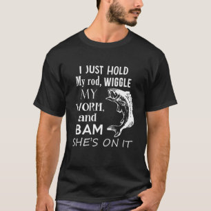 Camiseta Eu Só Segurava Meu Rod Gritando Meu Verme, Pescar