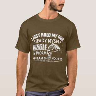 Camiseta eu só seguro a minha haste firme eu me mexendo co