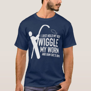 Camiseta Eu só seguro meu bastão... e aperto-me.
