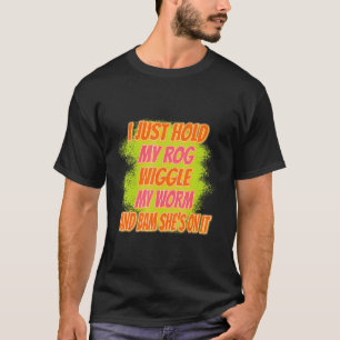 Camiseta Eu Só Seguro Meu Rod Pescar Engraçado Aranha