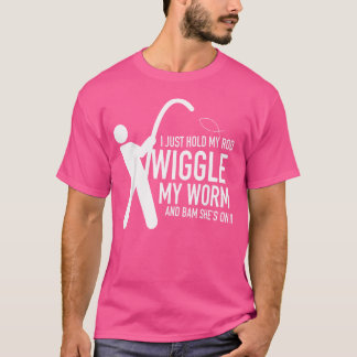 Camiseta Eu Só Seguro Minha Vara, Balanço Meu Verme E Bam E