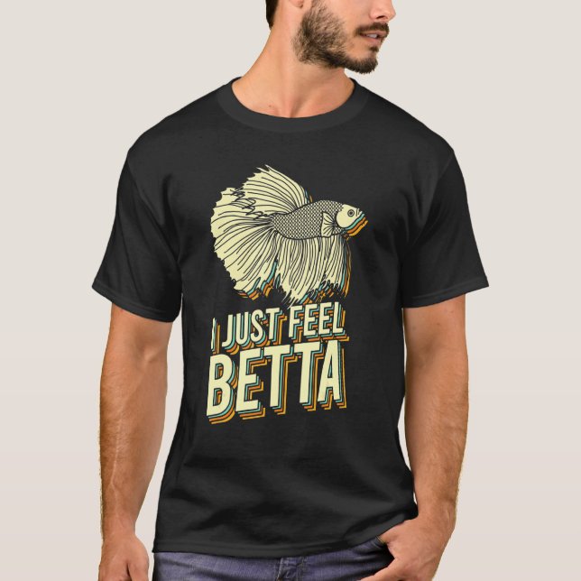 Camiseta Eu só sinto que peixes betta lutam peixes betta pe (Frente)