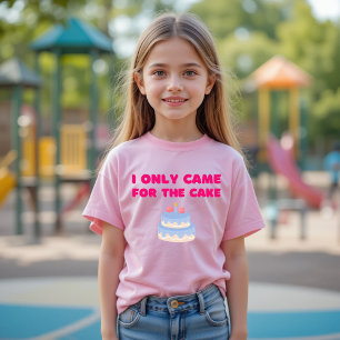 Camiseta Eu Só Vim Para A Comida Engraçada Do Bolo.