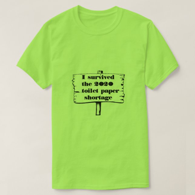 Camiseta Eu sobrevivi (Frente do Design)