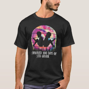CAMISETA EU SOBREVIVI 100 DIAS DA ESCOLA DE PROFESSORES DA