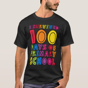 Camiseta Eu Sobrevivi 100 Dias de Professores do Ensino Fun