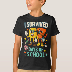 Camiseta Eu Sobrevivi 67 Dias De Escola Engraçado 67 Meme P