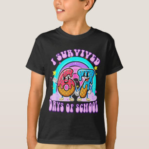 Camiseta Eu Sobrevivi 67 Dias De Escola Engraçado 67 Profes