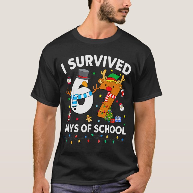 Camiseta Eu Sobrevivi 67 Dias De Escola Piada Engraçada Sei (Frente)