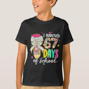 Camiseta Eu Sobrevivi 67 Sessenta e Sete Dias Escola Meme 1