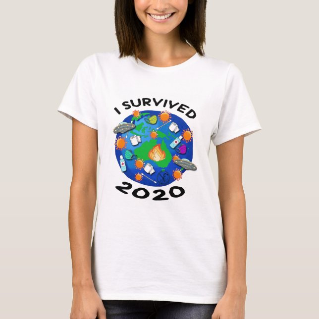 Camiseta Eu sobrevivi a 2020 (Frente)