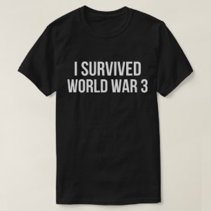 Camiseta Eu Sobrevivi à 3ª Guerra Mundial Humor Divertido W