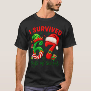 Camiseta Eu Sobrevivi a 67 Dias de Aula do Natal Pirulito