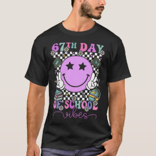 Camiseta Eu Sobrevivi a 67 Dias De Escola Six Seven Meme Pr