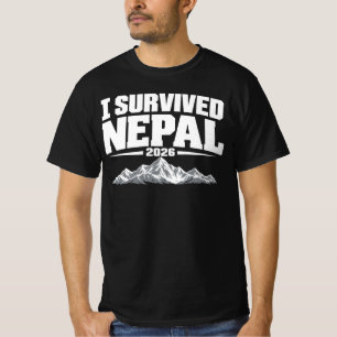 Camiseta Eu Sobrevivi à Aventura no Nepal 2026 Himalaia T