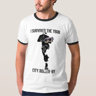 CAMISETA EU SOBREVIVI À CIDADE ROLLER-BY DE YBOR