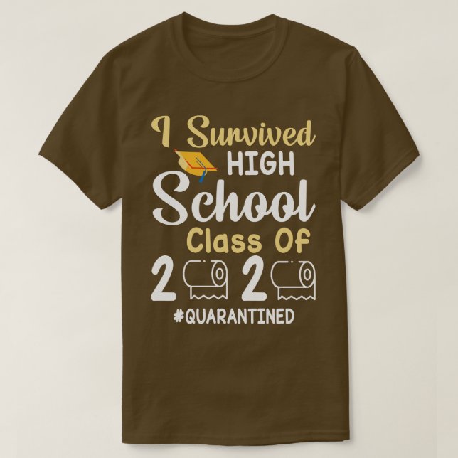 Camiseta Eu Sobrevivi À Classe De Segundo grau De Papel De  (Frente do Design)