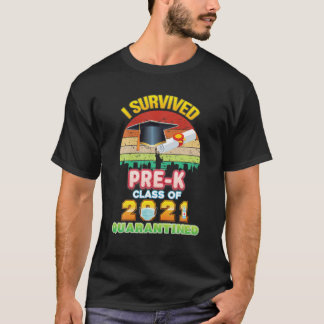 Camiseta Eu Sobrevivi À Classe Pré-K Em Quarentena De Gradu