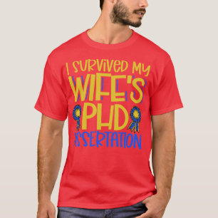 Camiseta Eu sobrevivi à dissertação de doutorado de minha e