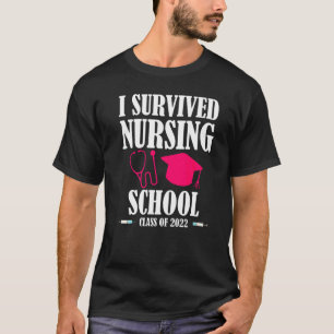 Camiseta Eu Sobrevivi À Enfermeira Da Escola 2022 Rn Lpn Nu