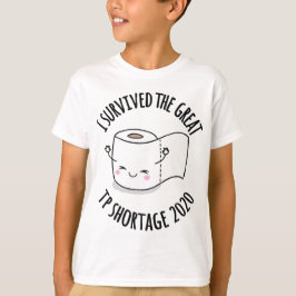 Camiseta Eu Sobrevivi À Escassez De Papel De Banheiro De Ex