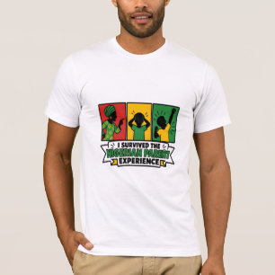 Camiseta Eu Sobrevivi à Experiência de Design de Pais Niger
