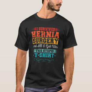 Camiseta Eu Sobrevivi a ferimentos de recuperação de cirurg