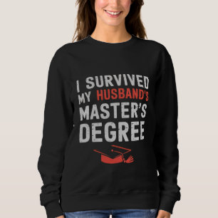 Camiseta Eu Sobrevivi à Formatura do Mestrado do Meu Marido