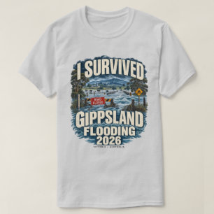 Camiseta Eu Sobrevivi à Inundação de Gippsland 2026 Austrál