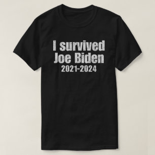 Camiseta Eu sobrevivi a Joe Biden 2021-2024